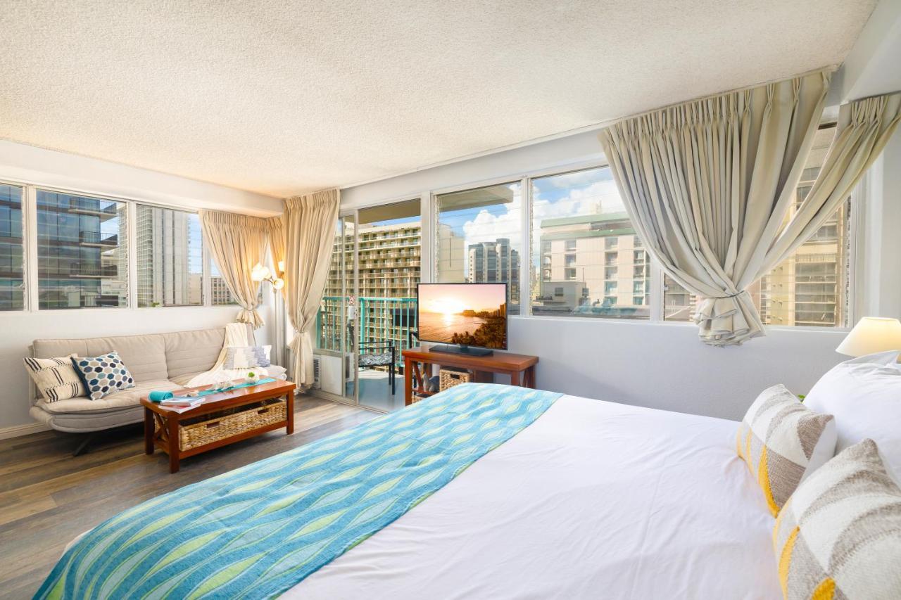 Beautiful Studio In The Heart Of Vibrant Waikiki Гонолулу Экстерьер фото